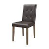 Ahmet Side Chair (Brown) (Set of 2)