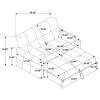 Cotswold Dark Grey Sleeper Sofa Bed