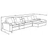 Blaine Black Sectional Set