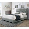 Janine Upholstered Bed (Grey)