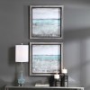 Aqua Horizon Framed Prints (Set of 2)