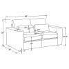 Amador Chocolate Loveseat