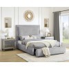 Reverie Pewter Upholstered Storage Bed