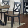 Lakeshore X Back Side Chair (Navy) (Set of 2)