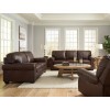 Colleton Dark Brown Living Room Set