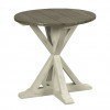 Reclamation Place Trestle Round End Table (Willow and Natural)