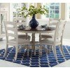 Pine Island Round Dining Room Set w/ Ladder Back Chairs