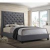Chantilly Upholstered Bed (Grey)
