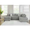 Casselbury Cement Left Sofa Chaise Sectional