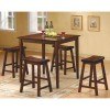 Saddleback 5-Piece Counter Height Dinette (Cherry)