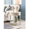 Serra-Hamilton Classic White Oval Occasional Table Set