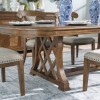 Echelon 118 Inch Dining Room Set w/ Napolean Chairs