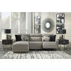 Colleyville Stone Small Power Left Chaise Sectional