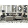 Colleyville Stone Small Power Left Chaise Sectional w/ Console