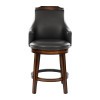 Bayshore Dark Brown Counter Height Chair (Set of 2)
