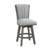 Corvallis Gray Swivel Counter Height Chair (Set of 2)