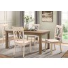 Janina Dining Room Set w/ White Chairs