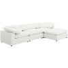 Raleigh 4-Piece Modular L-Shaped Sectional w/ Ottoman (Ivory)