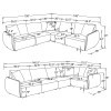 Elysia Coral 5-Piece Modular Sectional