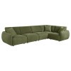 Elysia Green 5-Piece Modular Sectional