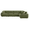 Elysia Green 5-Piece Modular Sectional