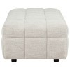 Amara Ivory Ottoman
