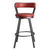 Appert Swivel Pub Height Chair (Red) (Set of 2)