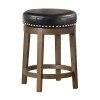 Westby Swivel Counter Height Stool (Black) (Set of 2)
