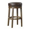 Westby Swivel Pub Height Stool (Brown) (Set of 2)