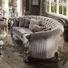 Versailles Crescent Sofa (Antique Platinum)