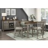 Tigard Counter Height Dining Room Set (Gray)