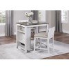 Daye 3-Piece Counter Height Dining Set (White)