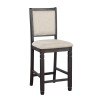 Asher Counter Height Chair (Antique Black) (Set of 2)