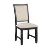 Asher Side Chair (Antique Black) (Set of 2)