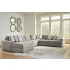 Avaliyah Ash Large 6-Piece Left Chaise Sectional