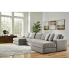 Avaliyah Ash Double Chaise Sectional