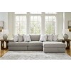 Avaliyah Ash 3-Piece Right Chaise Sectional