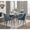 Keene Dining Room Set w/ Blue Chairs