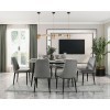 Salerno Dining Room Set w/ Gray Chairs