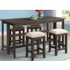 Lindsey Entertainment 5-Piece Counter Height Dining Set