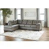 Donlen Gray Left Chaise Sectional