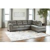 Donlen Gray Right Chaise Sectional