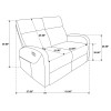 Hamilton Sand Reclining Loveseat