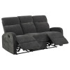 Hamilton Charcoal Grey Reclining Living Room Set