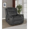 Lawrence Glider Recliner (Charcoal)