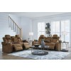 Wolfridge Brindle Power Reclining Living Room Set w/ Adjustable Headrests
