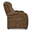 Wolfridge Brindle Power Reclining Living Room Set w/ Adjustable Headrests