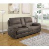 Variel Reclining Loveseat w/ Console (Taupe)