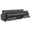 Collins Power Reclining Sofa (Dark Grey)