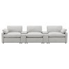 Collins 5-Piece Modular Power Reclining Home Theater Seating (Grey)